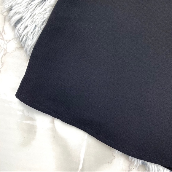 Topshop Black Ruffle Cold Shoulder Blouse EUC - Picture 10 of 12